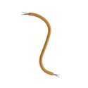 Goldfarbener textilummantelter Gelenkschlauch 10mm mit Kabel