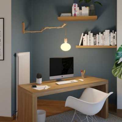Ausziehbarer und verstellbarer Holzarm fuer Lampen