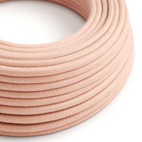 Cable decorativo textil a metros homologado salmón