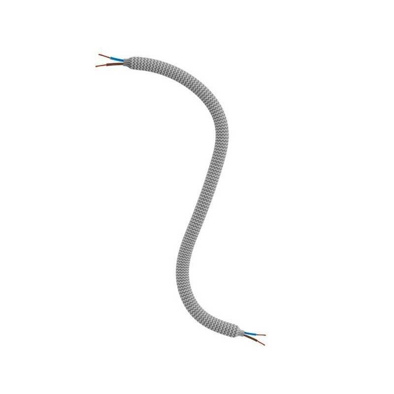 Graphitfarbener textilummantelter Gelenkschlauch 10mm mit Kabel