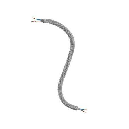 Graphitfarbener textilummantelter Gelenkschlauch 10mm mit Kabel