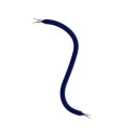 Marineblauer textilummantelter Gelenkschlauch 10mm mit Kabel