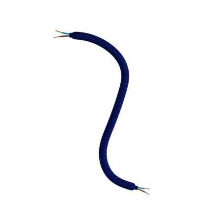 Marineblauer textilummantelter Gelenkschlauch 10mm mit Kabel