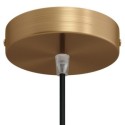 Soporte de techo metálico satinado 120mm diámetro