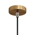 Soporte de techo metálico satinado 83mm diámetro