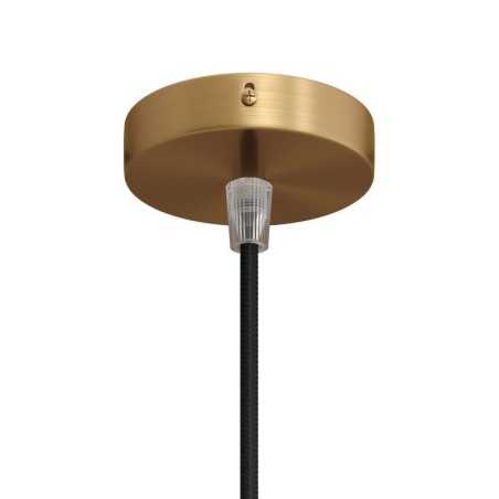 Soporte de techo metálico satinado 83mm diámetro