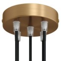 Soporte metal latón 120mm diámetro y cinco salidas