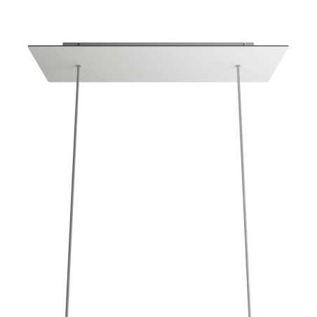 Soporte metal color blanco 675mm largo x 225mm ancho