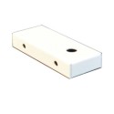 Soporte blanco rectangular 90mm x 36mm x 16mm