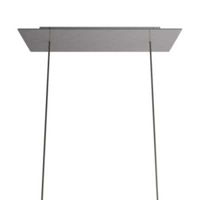 Soporte de metal color acero 675mm largo x 225mm ancho