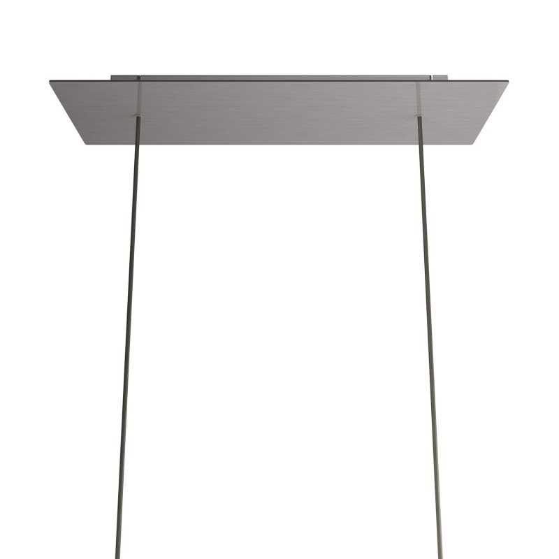 Soporte de metal color acero 675mm largo x 225mm ancho