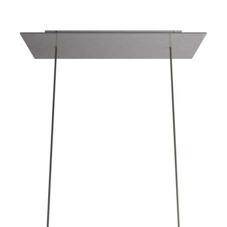 Soporte de metal color acero 675mm largo x 225mm ancho