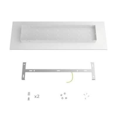Soporte de metal color acero 675mm largo x 225mm ancho