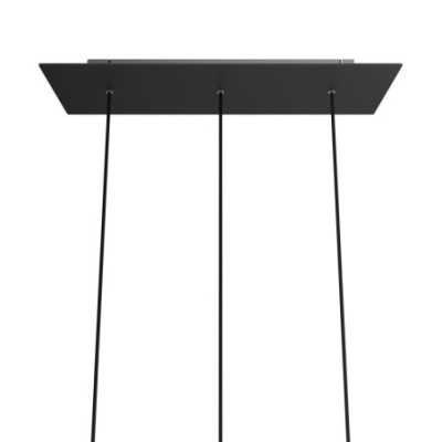 Soporte metal negro  675mmx 225mm con 3 orificios