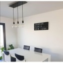Soporte metal negro  675mmx 225mm con 3 orificios