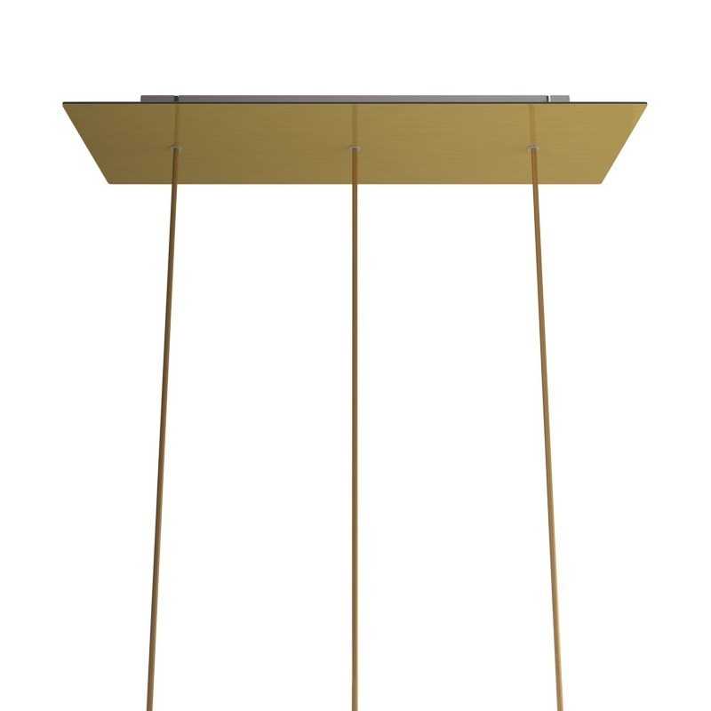 Soporte metal latón 675mmx 225mm con 3 orificios