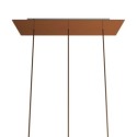 Soporte metal cobre 675mmx 225mm con 3 orificios