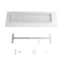 Soporte metal acero 675mmx 225mm con 3 orificios