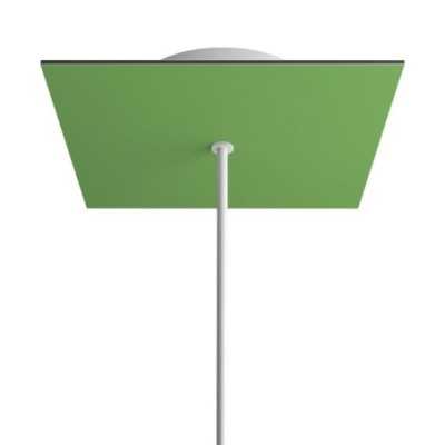 Soporte metal color verde 200mm con 1 orificio