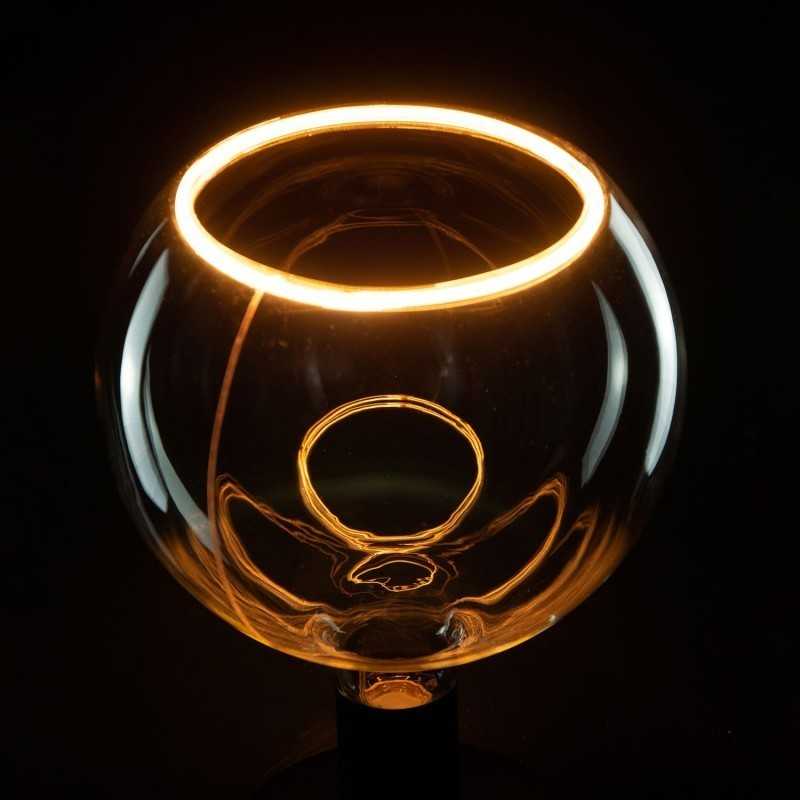 Bombilla LED 6W regulable cálida efecto globo de cristal
