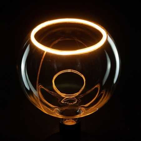 Bombilla LED 6W regulable cálida efecto globo de cristal
