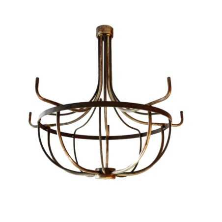 Rohstahlrahmen fuer 5-flammige Lampe