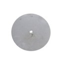 Plancha redonda hierro orificio central rosca M10 y 3mm