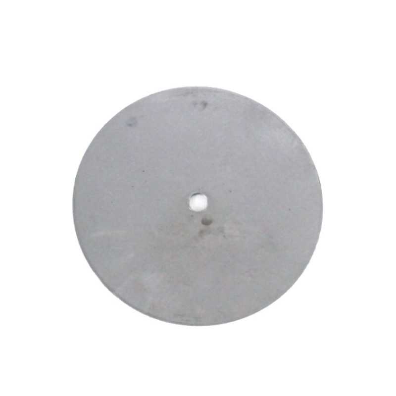 Plancha redonda hierro orificio central rosca M10 y 3mm