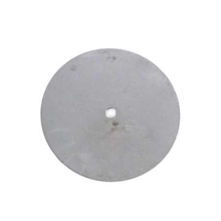 Plancha redonda hierro orificio central rosca M10 y 3mm
