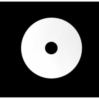 Industrieller Teller-Lampenschirm weiss 200mm x 40mm