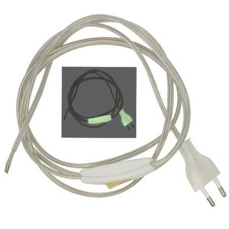 Conexión 200 cm fosforescente con clavija e interruptor