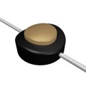 Fussschalter schwarz-gold fuer Lampen