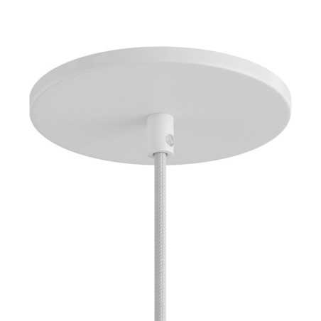 Soporte metal blanco 126mm diámetro para techos falsos