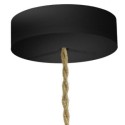 Soporte de madera negro 120mm diámetro y una salida