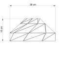 Metallschirm Design 380mm x 180mm