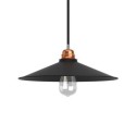 Konischer Industrie-Lampenschirm schwarz 300mm x 60mm