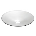 Konischer Industrie-Lampenschirm schwarz-weiss 300mm