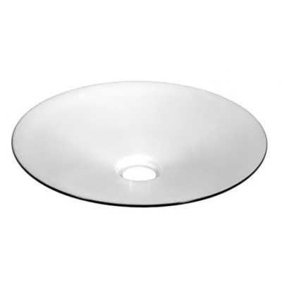 Konischer Industrie-Lampenschirm schwarz-weiss 300mm