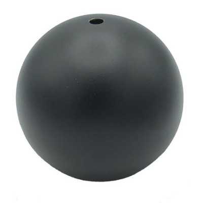 Industrielle Kugel-Haengeleuchte schwarz und gold 180mm