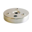 Soporte cromado ø100x22.50h pared o techo
