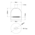 Kit Lampenfassung E27 Naturholz mit Ring fuer Lampenschirm