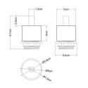 Kit Lampenfassung E27 gerade Holz mit Ring fuer Schirm