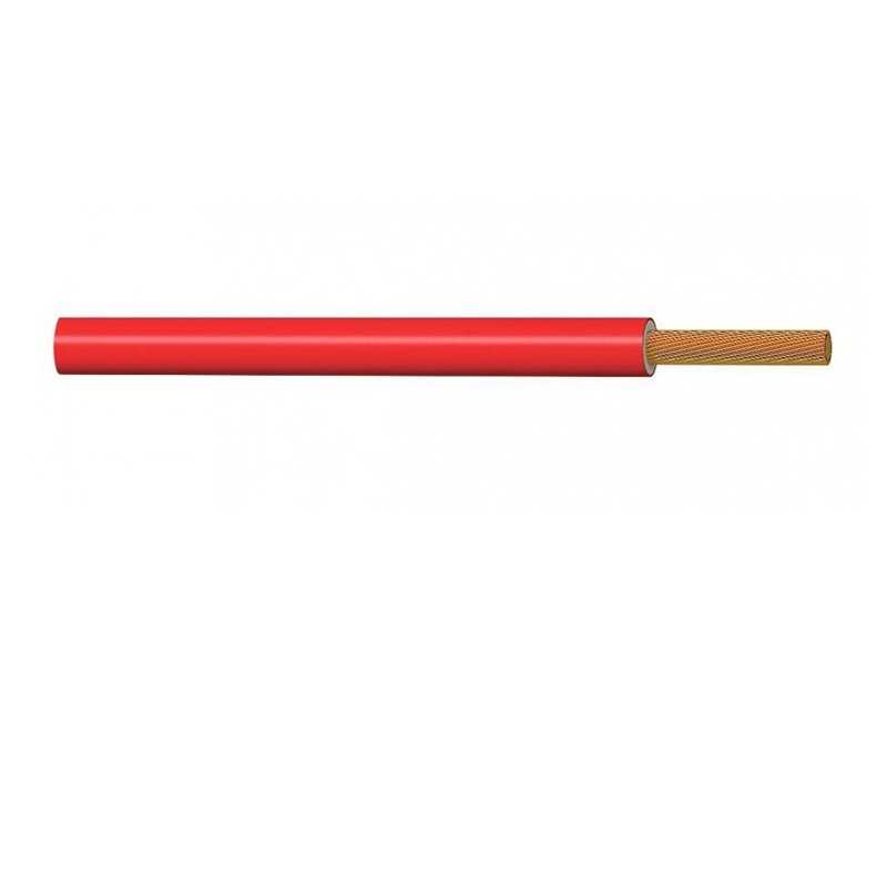 Cable unipolar teflon color rojo sección 1 x 0