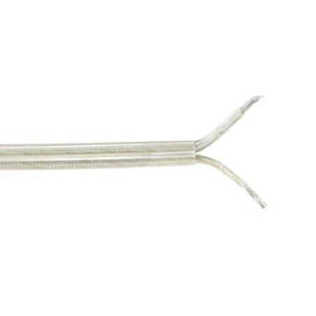 Cable plano transparente 2 x 0