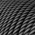Cable decorativo textil a metros homologado grafito
