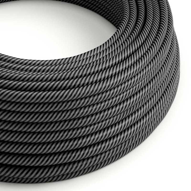 Cable decorativo textil a metros homologado grafito