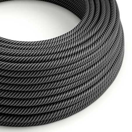 Cable decorativo textil a metros homologado grafito