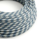 Cable decorativo textil a metros homologado azul calm