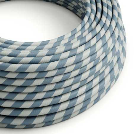 Cable decorativo textil a metros homologado azul calm