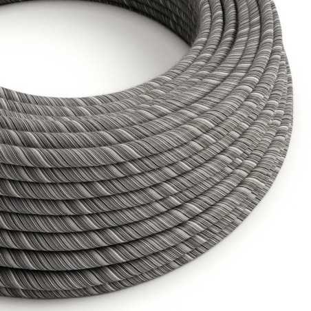 Cable decorativo textil a metros homologado gris vértigo